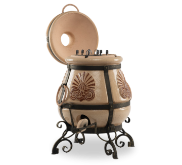 Тандыр "Греческий" (ЭКО-Тандыр), 28 см, слоновая кость
