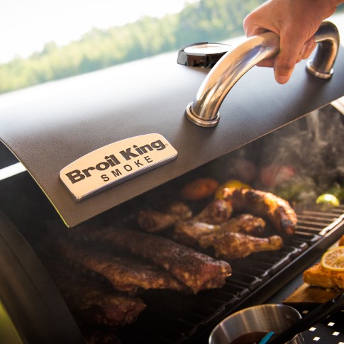 Угольный барельный гриль-коптильня Broil-King Regal OFFSET 400 в Уфе