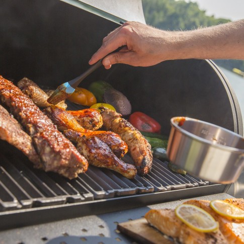 Угольный барельный гриль-коптильня Broil-King Regal OFFSET 400 в Уфе