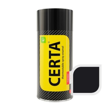 Эмаль термостойкая "Церта" черная (баллон 520мл)